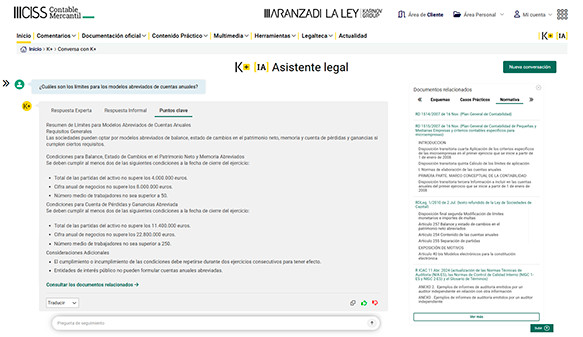 Pulsa para ver la imagen en mayor tamaño Aranzadi Digital – Asistente Legal K+