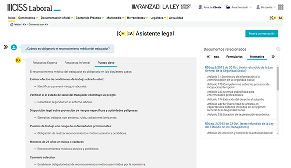 Pulsa para ver la imagen en mayor tamaño Aranzadi Digital – Asistente Legal K+