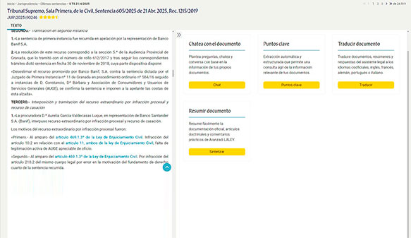 Pulsa para ver la imagen en mayor tamaño Aranzadi Digital – Asistente Legal K+