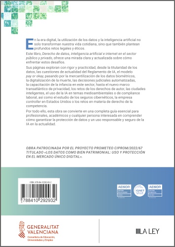 Derecho de datos, inteligencia artificial e internet en el sector público y privado