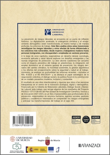 La prevención de riesgos laborales y colectivos vulnerables ante la transición digital, ecológica y demográfica