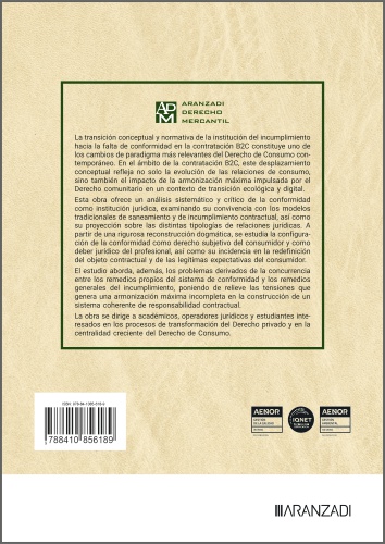 Del incumplimiento a la falta de conformidad en las relaciones B2C