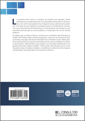 Las subvenciones locales: marco normativo, procedimiento y control